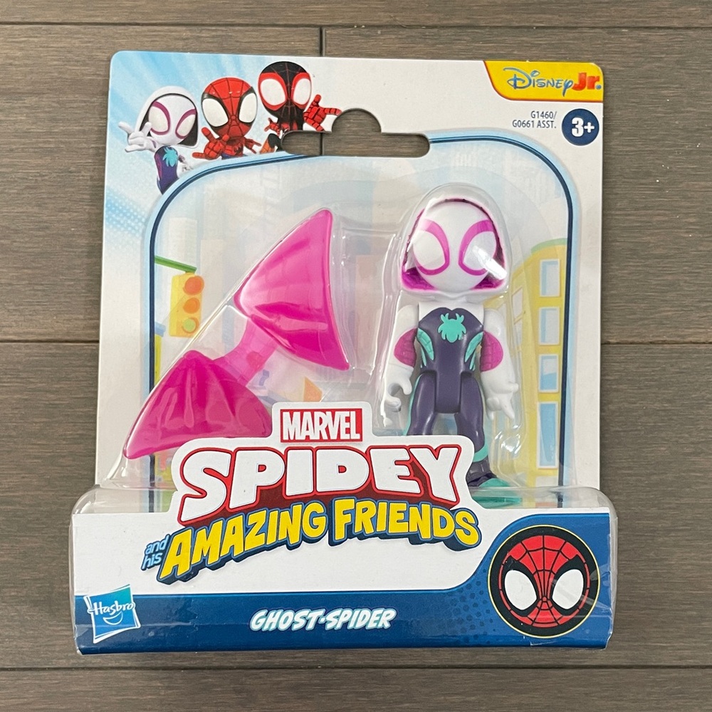Marvel Ghost-Spider Figure with Bright Pink Accessories